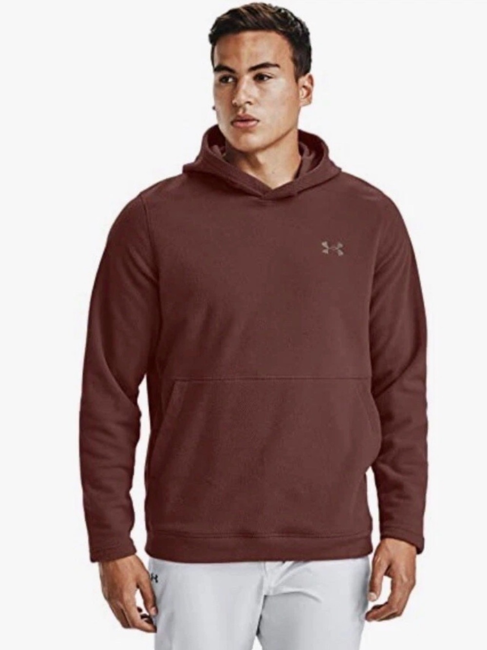 Under Armour Men's Maroon Crewneck Hoodie
